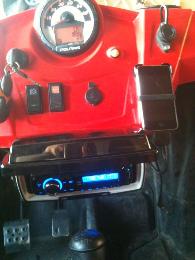 Under dash stereo mount Polaris RZR Forum RZR